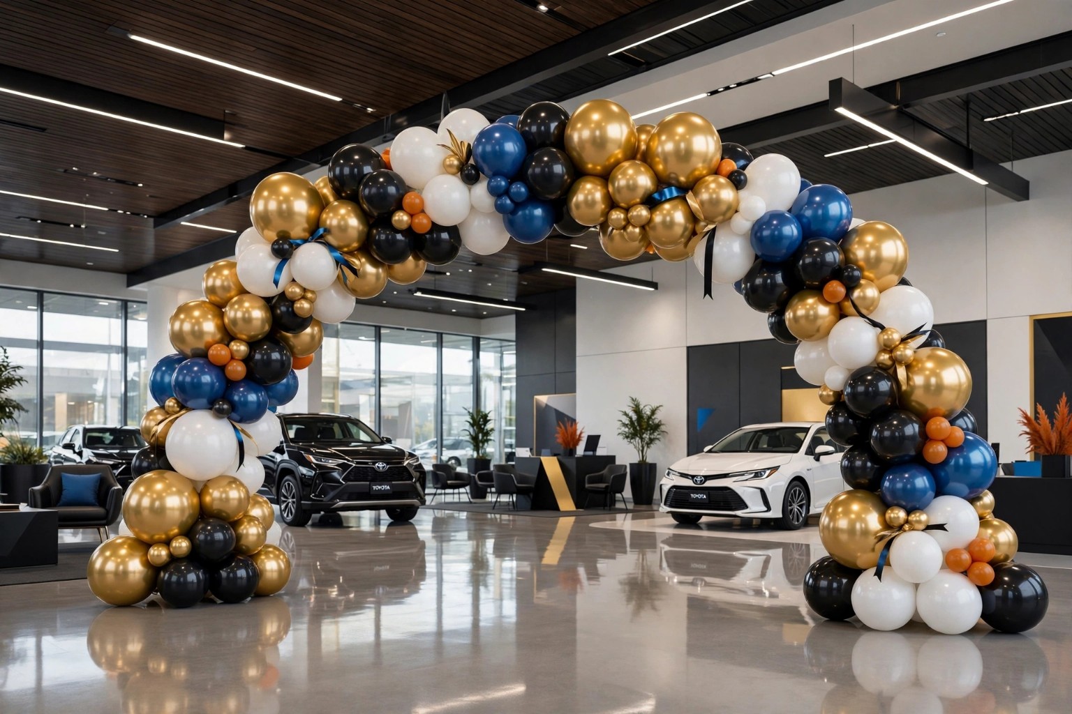 Corporate balloon arch by Balloons Just For You
